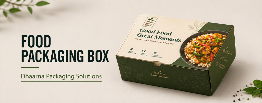 Printed food packaging boxes