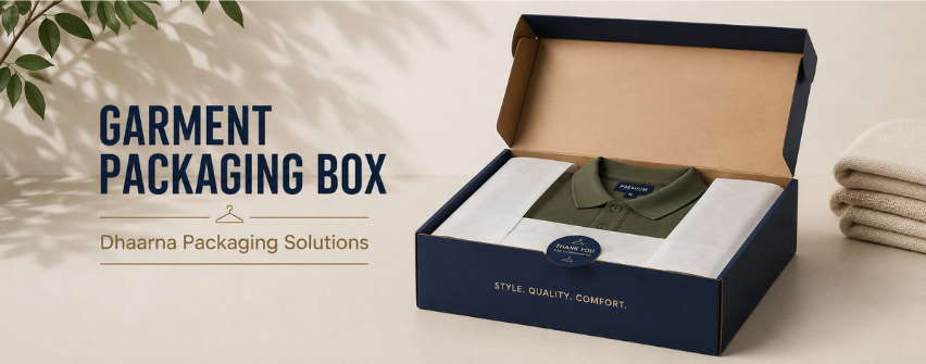 Garment and apparel packaging box