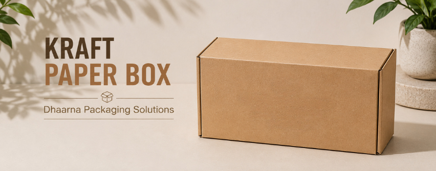 Natural kraft paper packaging boxes